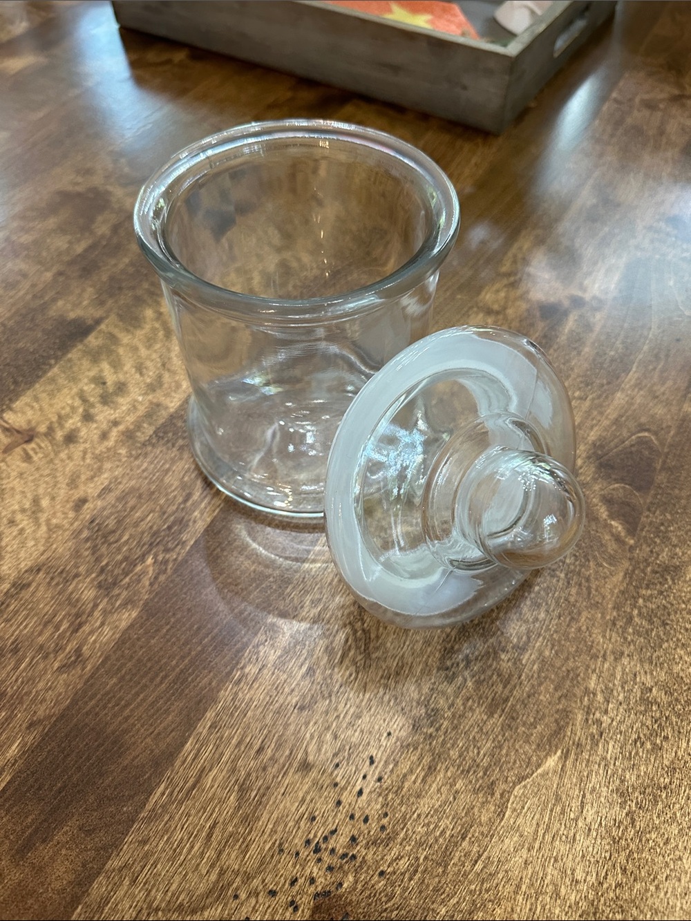 Clear Glass Apothecary Jar with Lid - Home Accents